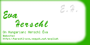 eva herschl business card